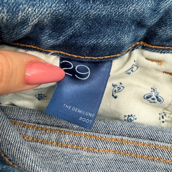 Anthropologie x Pilcro Jeans Bootcut Flare Blue Wash Denim Pants Womens size 29 - Picture 14 of 16